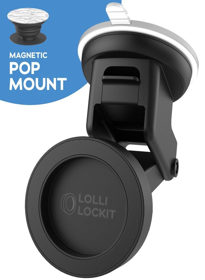 ENCASED LolliLockit Magnetic Grip Car Mount for Pop Phone Holder, Dash/Window Socket Attachment by LolliLocket (Patent Pending) - Image 4