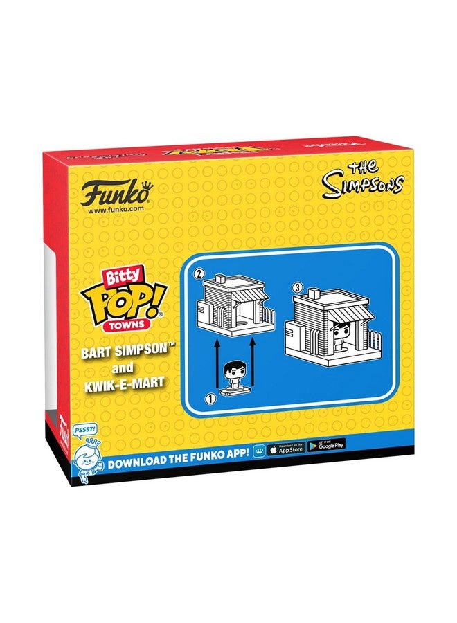 Funko Pop Bitty Town: Simpsons - Bart Simpson and Kwik-E-Mart - The Simpsons - Collectable Vinyl Figure - Gift Idea - Official Merchandise - Toys for Kids & Adults - Cartoon/Animation Fans - Image 3