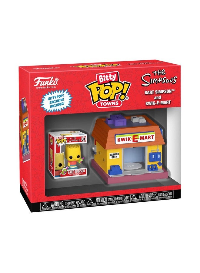 Funko Pop Bitty Town: Simpsons - Bart Simpson and Kwik-E-Mart - The Simpsons - Collectable Vinyl Figure - Gift Idea - Official Merchandise - Toys for Kids & Adults - Cartoon/Animation Fans - Image 1