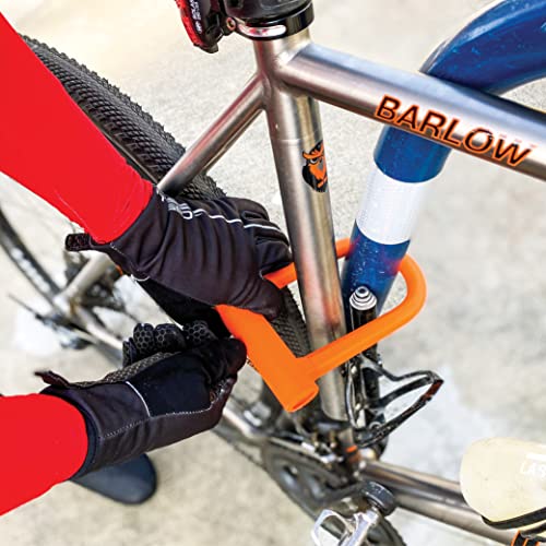 OTTOLOCK Sidekick Compact U-Lock - Heavy Duty Anti Theft Bicycle U-Lock with Keys, Silicone-Coated, Bike Accessories, Blue - Image 5