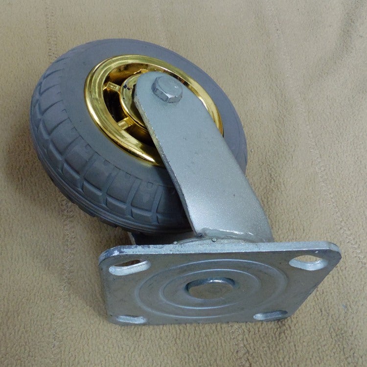 5 inch mute universal caster gray glue mute universal caster high elastic mute universal caster