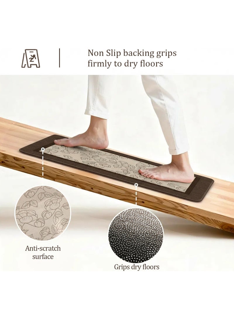 AiQi Waterproof Anti-Slip Kitchen Floor Mat Set of 2 (50×80cm + 50×150cm) | Soft Anti-Fatigue Comfort Rugs for Kitchen, Bedroom & Entrance - Image 2