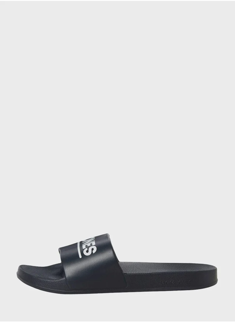JACK & JONES Jfwollie Printed One Strap Filp Flops
