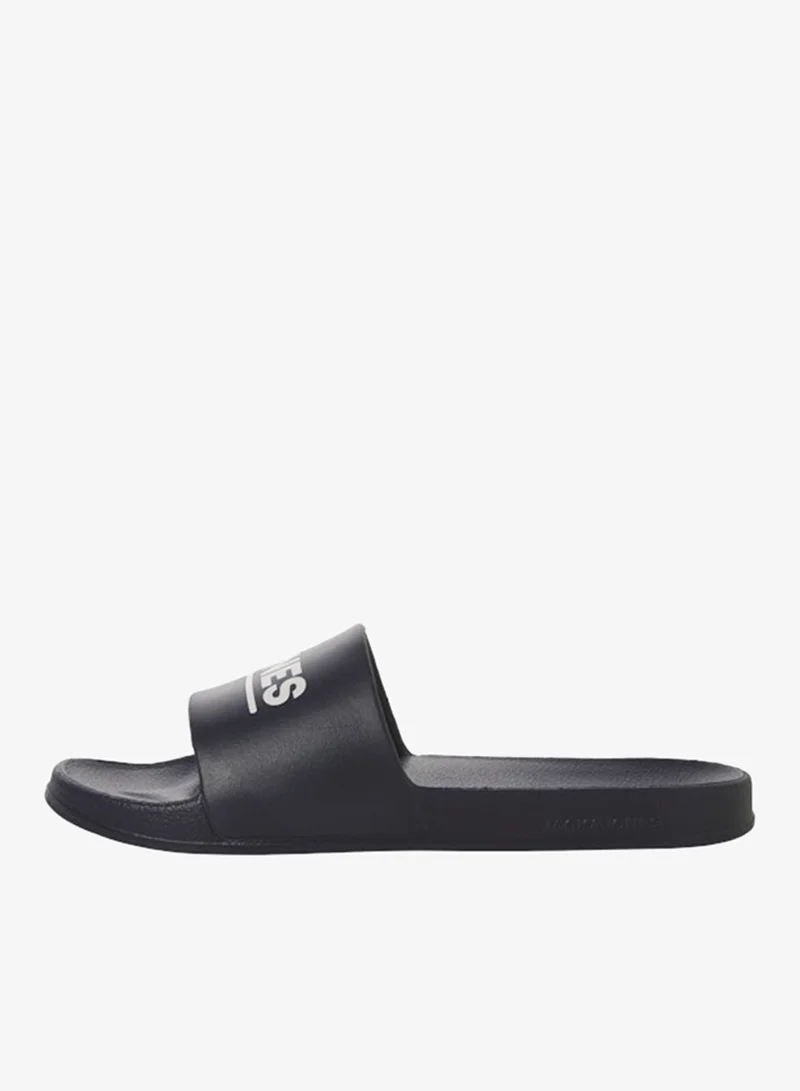 JACK & JONES Anthracite Jfwollie Printed One Strap Filp Flops for Men | Best Price UAE
