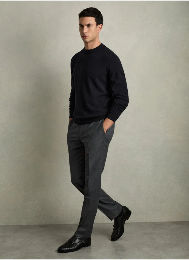 REISS Ls Argyle Crew Neck Jumper