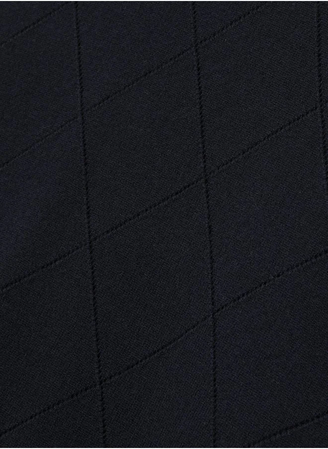 ريس كنزة صوف Ls Argyle برقبة دائرية