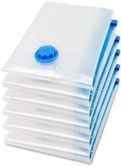 Generic Vacuum Space Saver Reusable Sealer Storage Bags with Suction Pump - 60x80cm, Pack of 6 