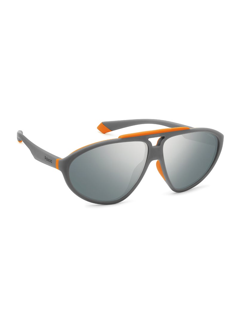 Polaroid Unisex Polarized Rectangular Sunglasses - Pld 2151/S Grey Millimeter - Lens Size: 62 Mm  - Image 2