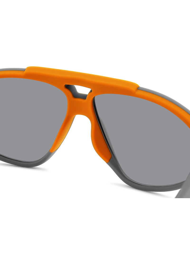 Polaroid Unisex Polarized Rectangular Sunglasses - Pld 2151/S Grey Millimeter - Lens Size: 62 Mm  - Image 5