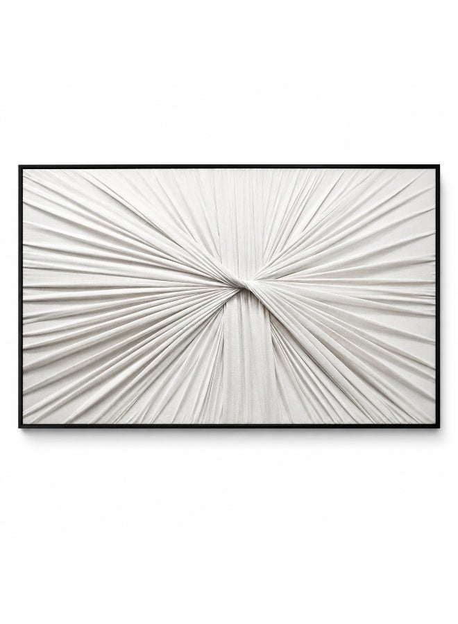 لوحة حائط فنية تجريدية حديثة 120×60 سم مع إطار معدني أسود تصميم ثلاثي الأبعاد لديكور غرفة المعيشة والمكتب - Image 2