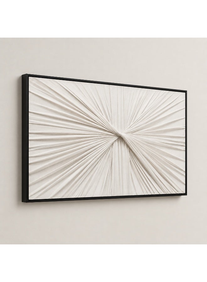 لوحة حائط فنية تجريدية حديثة 120×60 سم مع إطار معدني أسود تصميم ثلاثي الأبعاد لديكور غرفة المعيشة والمكتب - Image 3