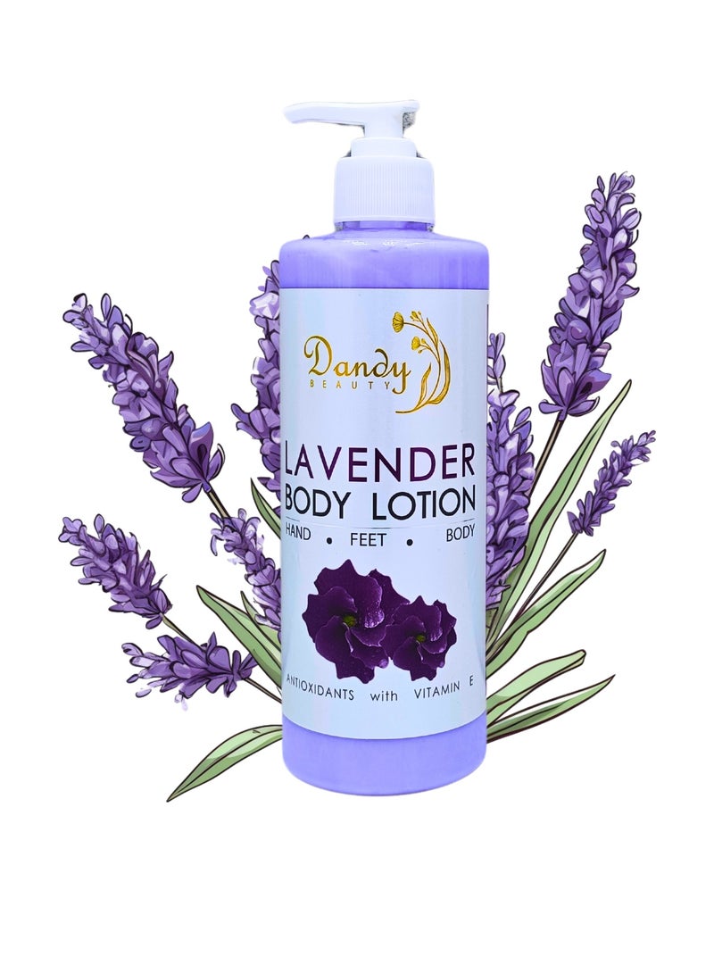 DANDY Body Lotion Skin Softening and Nourishing lotion 500ml (Lavender)