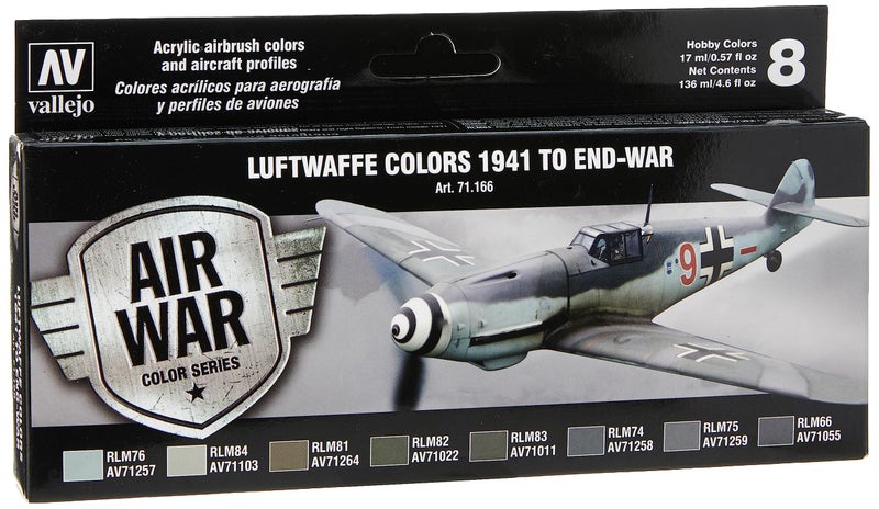 Vallejo RLM II Set Model Air Watercolor Paint, 17ml - Image 1