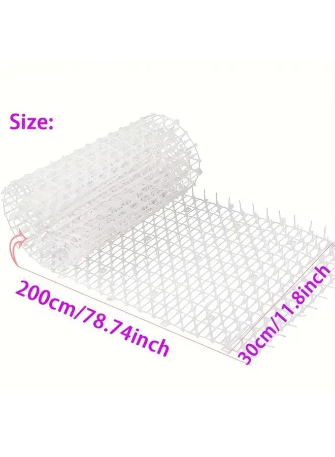White Cat Safety Net 6 56ft Durable Plastic Pet Barrier Scratch Resistant Mesh Balcony Window Sill - Image 3