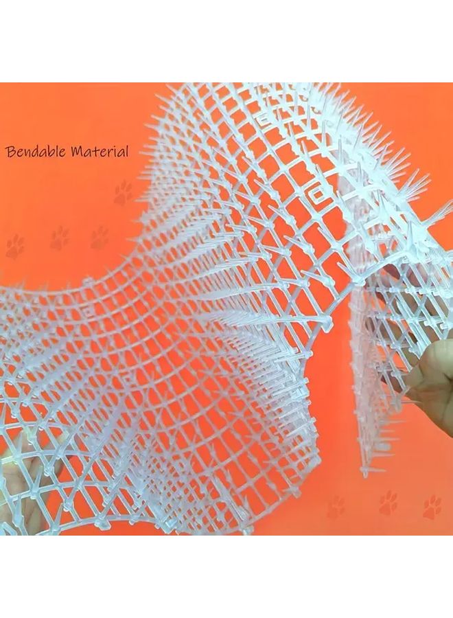 White Cat Safety Net 6 56ft Durable Plastic Pet Barrier Scratch Resistant Mesh Balcony Window Sill - Image 5