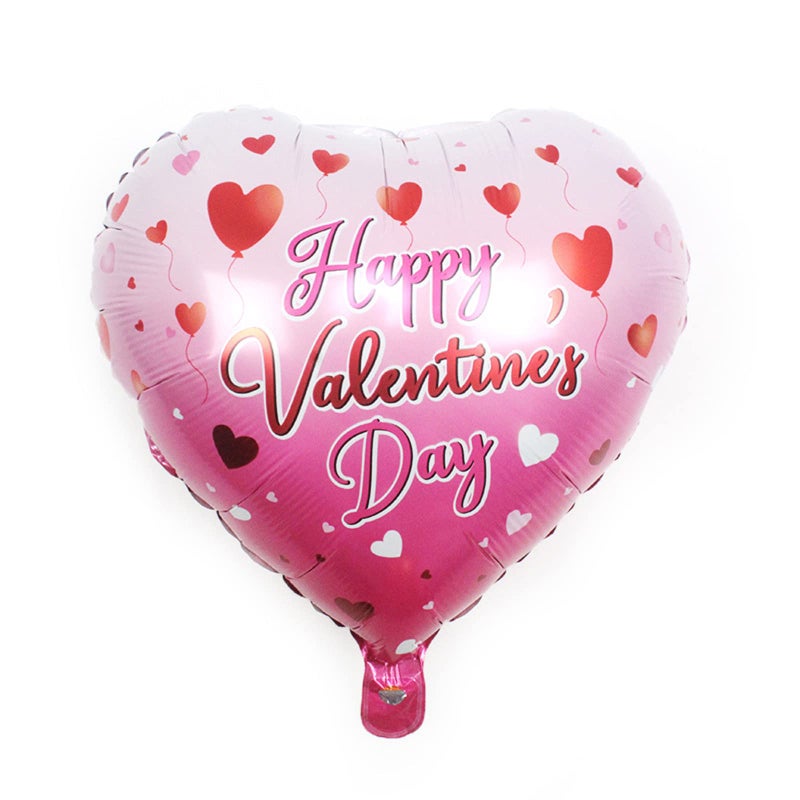BinaryABC Happy Valentines Day Balloons,Love Heart Foil Balloons,Valentines Day Romantic Photo Props Decorations,10Pcs - Image 4