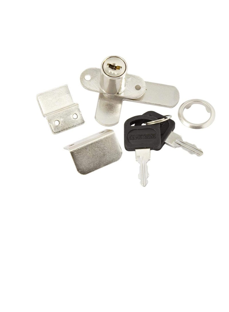 Cupboard Lock Chrome Plated  - Image 1