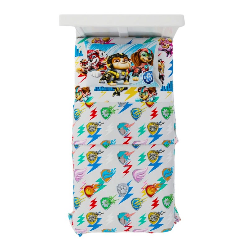 Franco Franco Paw Patrol 2 The Movie Bedding Super Soft Microfiber 3 Piece Twin Size Sheet Set Officially Licensed Product 
