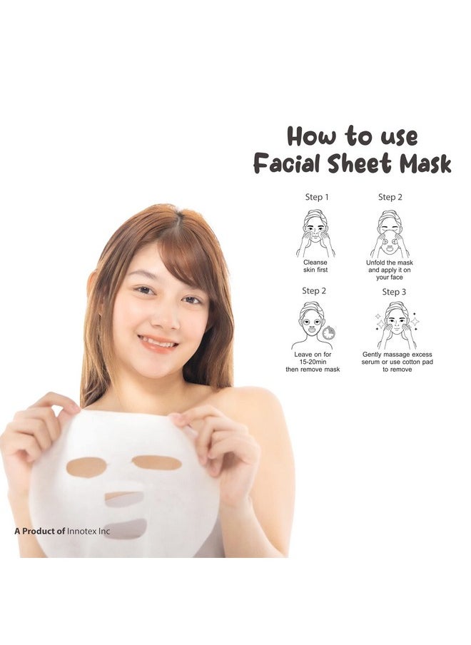 MASKING - MasKing Beauty Cucumber, Vitamin-C, Pomegranate, Kiwi, Potato & Rice extract Facial sheet mask for glowing and hydrating, daily Skin care, combo pack of 6 - Image 1