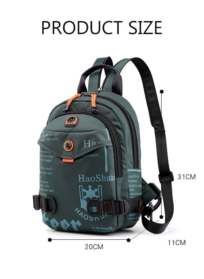 DUNISO Compact Sling Bag for Men Multifunctional Cross Body Bag Waterproof Chest Shoulder Backpack with Buckle Everyday Carry Bag for Travel Work Sport - Image 4