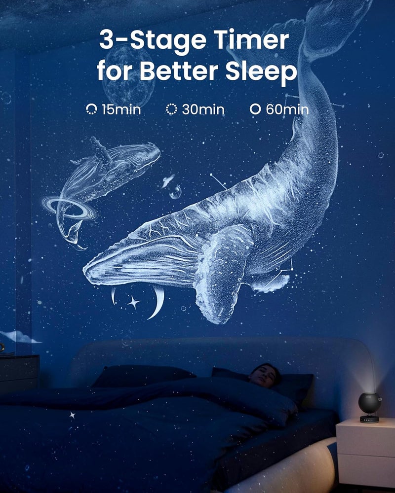 POCOCO Galaxy Lite Star Projector - Home Planetarium Night Light for Kids and Adults (Black) - Image 4