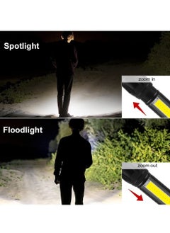 KASTWAVE USB Rechargeable Torch, Outdoor Emergency Light Check Light XPE/COB Mini Torch, Portable Waterproof Handheld Torch for Camping, Outdoor, Emergency and Daily Use 2 Pack  - Image 4