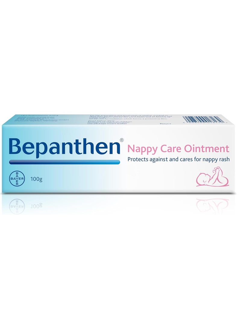 Bepanthen Protective Baby Ointment, Protects Against and Cares for Nappy Rash, 100g - Image 1