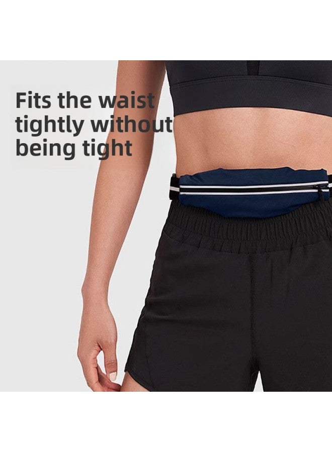 Marathon Equipment Running Bag Lightweight Waterproof Sports Waist Bag Outdoor Fitness Riding Belt Mobile Phone Storage Waist Bag-Color:Navy Blue-lightweight Version - Image 2