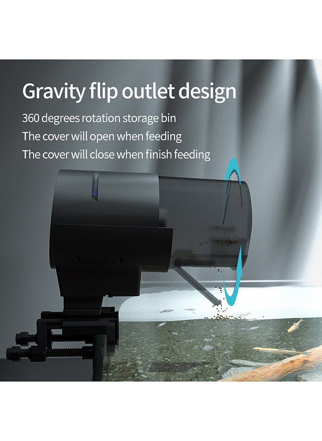 WiFi Intelligent Timing Automatic Feeder Aquarium Goldfish Feeder 210ML Large Capacity Fish Feeder Mobilephone APP Control
