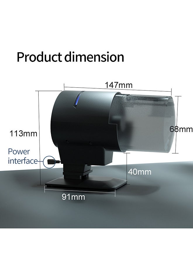 WiFi Intelligent Timing Automatic Feeder Aquarium Goldfish Feeder 210ML Large Capacity Fish Feeder Mobilephone APP Control