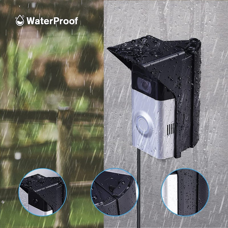OLAIKE Waterproof Adiustable Angle Mount for Blink Video Doorbell, Nest Doorbell (Wired), Video Doorbell Wired/Pro/ Pro 2/4/3/3 Plus/2nd Gen (2020 release)/2/1, Expand View Area 30 to 60 Degree, Black - Image 3