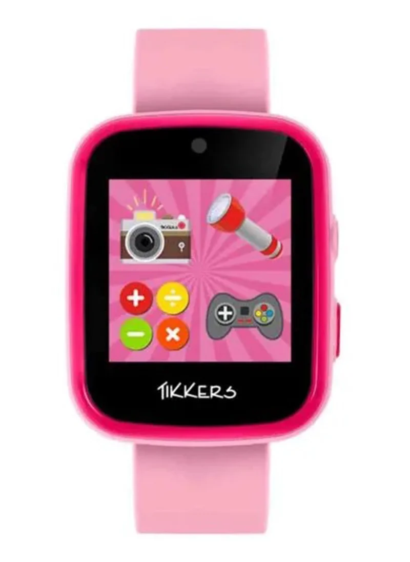 Tikkers Girl's Digital Square Shape Silicone Wrist Watch ATK1084PNKARG - 40 Mm