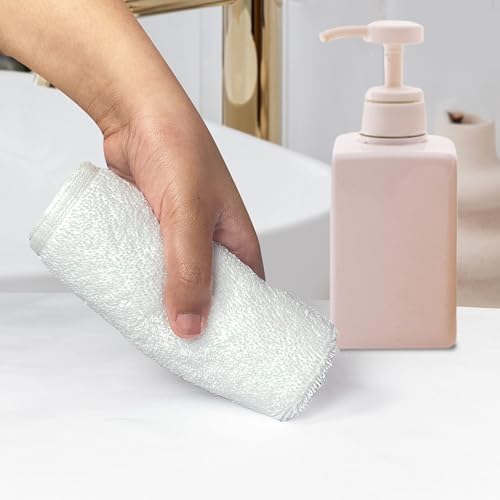 HEELIUM Bamboo Face Towel | Ultra Absorbent & Odour-Free | 3X Softer Than Cotton Towels | 30 x 30 cm - 600 GSM | Pack of 3 - White - Image 5