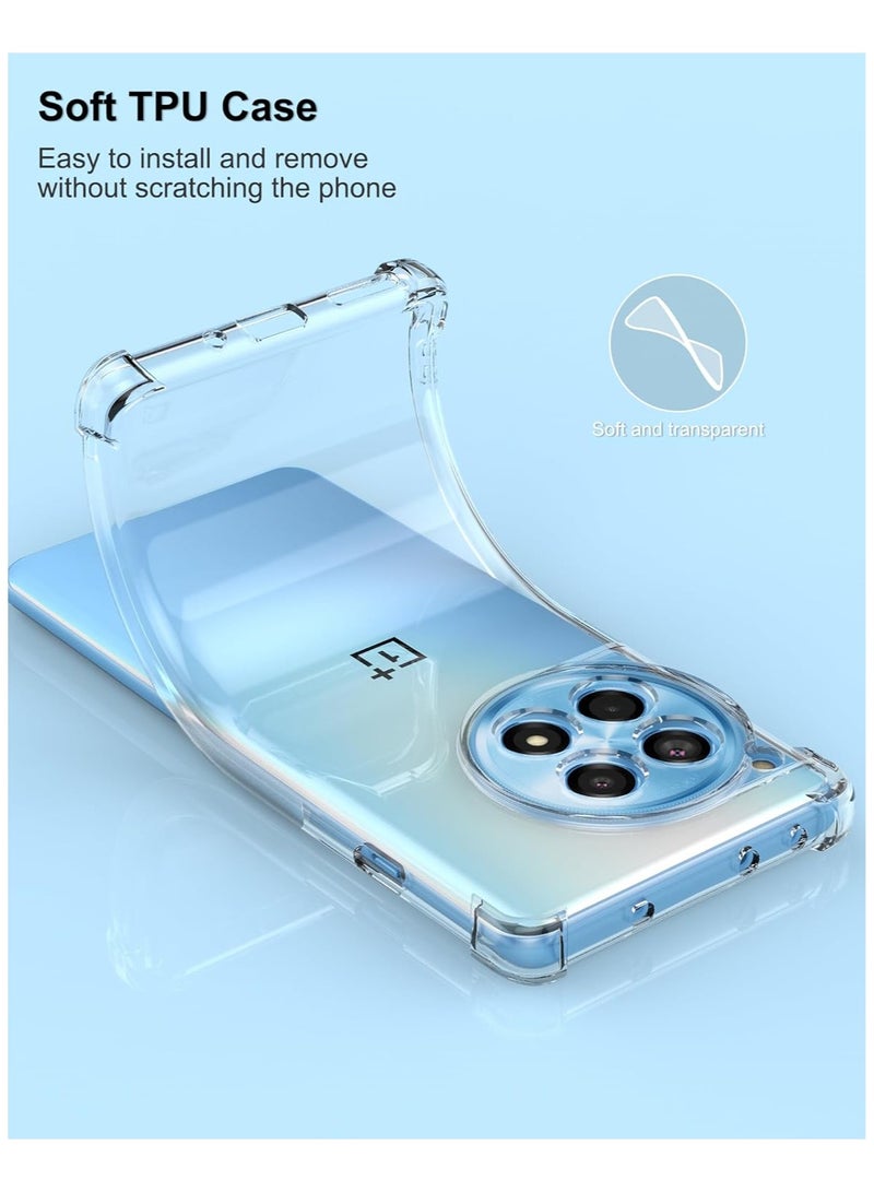 general OnePlus 12R Case with Reinforced Corner Bumper Clear Case Shockproof Flexible TPU Case for OnePlus 12R - Image 3