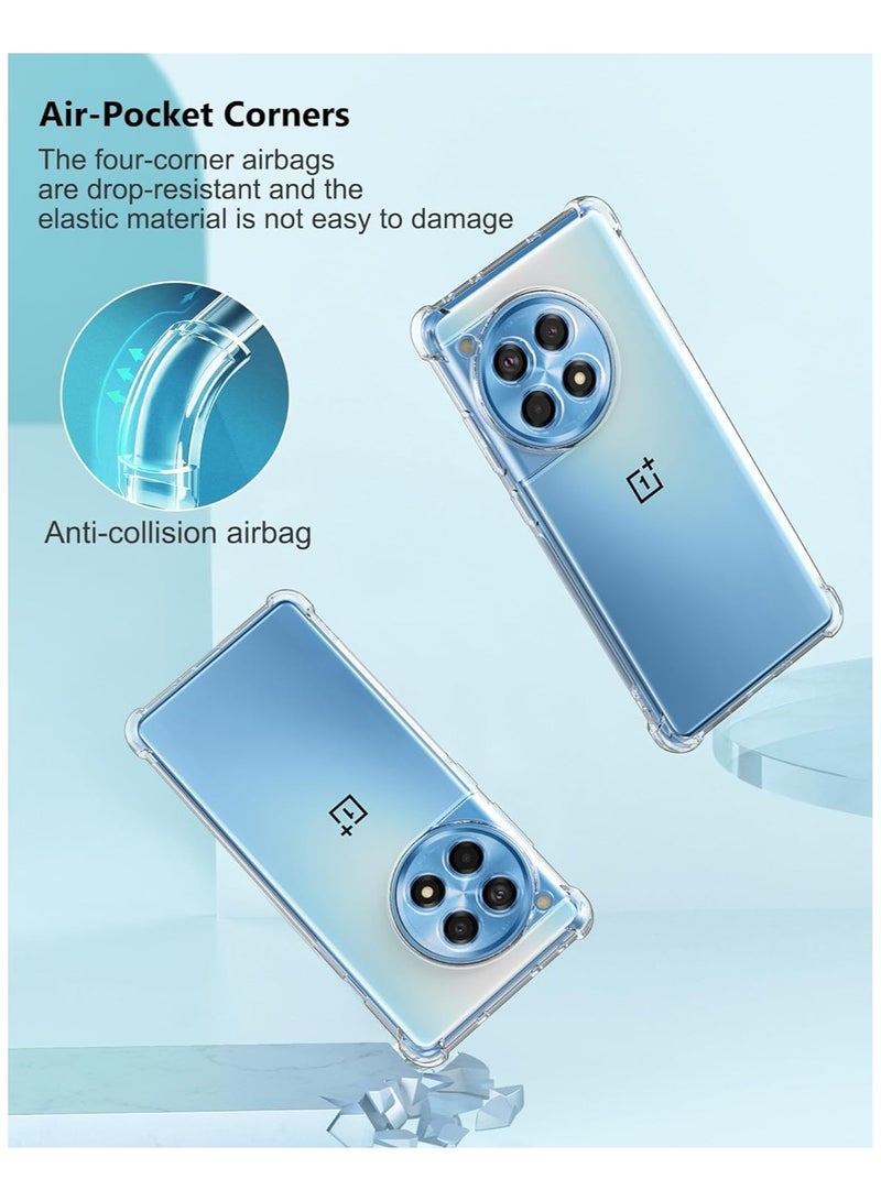 general OnePlus 12R Case with Reinforced Corner Bumper Clear Case Shockproof Flexible TPU Case for OnePlus 12R - Image 4