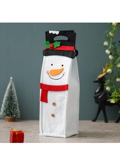 Webelkart Webelkart Premium Merry Christmas Wine Gift Bags Christmas Wine Bottle Cover Xmas Christmas Party Decoration Item,Christmas Wine Wrapping Pouch for Wine Bottle (13.77" inches)  - Image 1