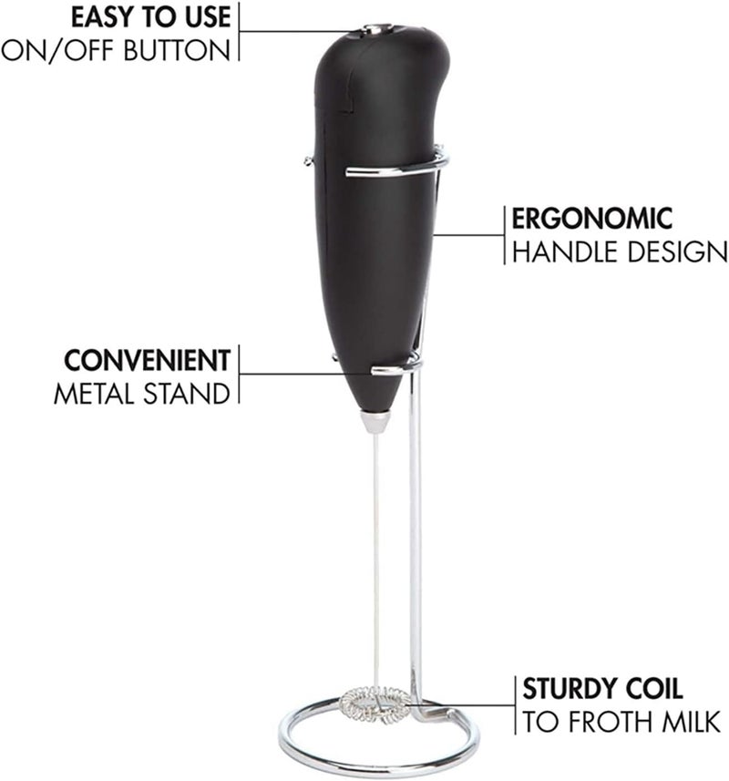 Professional Electric Milk Frother, Battery Powered, Modern Style with Ergonomic Handle, 2 Pack Handheld Frothers, 20cm Height, Hand Wash Only, for Coffee and Latte Drinks - Image 2