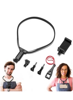 Y&D Action Camera Neck Holder Mount Bracket for Gopro POV/VLOG, Extendable Selfie Kit, Compatible with MAX Hero, DJI, Coyote, AKASO and Cell Phone Cycling Travel  - Image 1