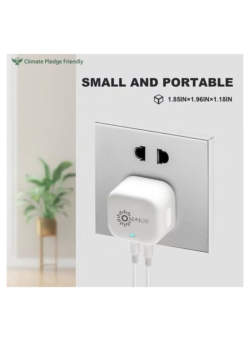 OMAKSS 40W IPhone15 Dual Port Fast Charger USB C Wall Charger Plug Power Adapter UK Charging for iPhone 14/13/13 Mini/13 Pro/13 Pro Max /12/12 Mini/12 Pro/12 Pro Max/11/11 Pro/iPad Mini - Image 5