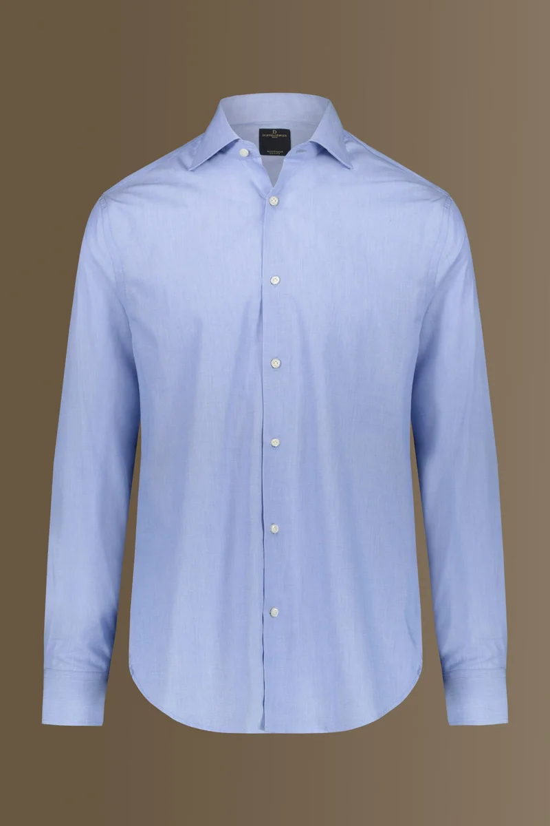 Doppelganger Blue Classic shirt french collar filafil - Sky for Men | Best Price UAE