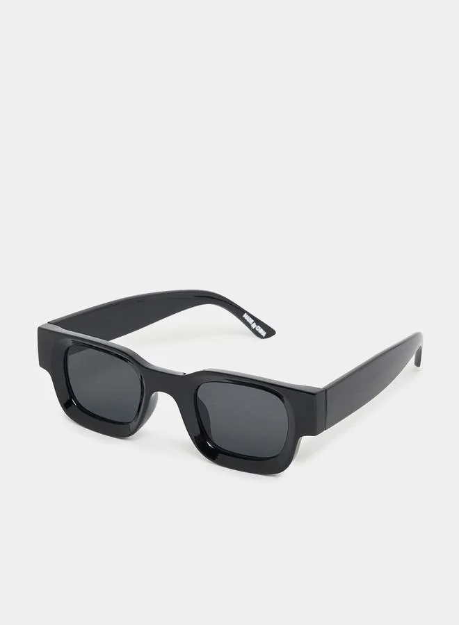 Styli Full Rim Square Frame Sunglasses
