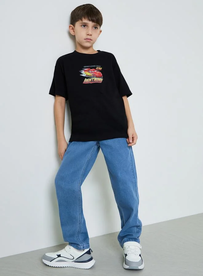 ستايلي Boys Medium Blue Distressed Detail Regular Fit Jeans