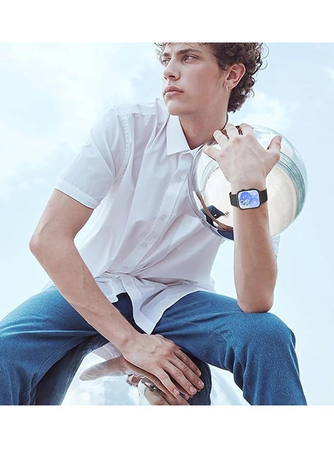 Magnetic Band Compatible with Huawei Watch Fit 3/4/4pro, New Breathable Silicone Magnetic Sport Strap, Soft Silicone Replacement Wristband Magnetic Strap for Huawei Watch Fit 4/4pro/3 Women Men (Black) - Image 5