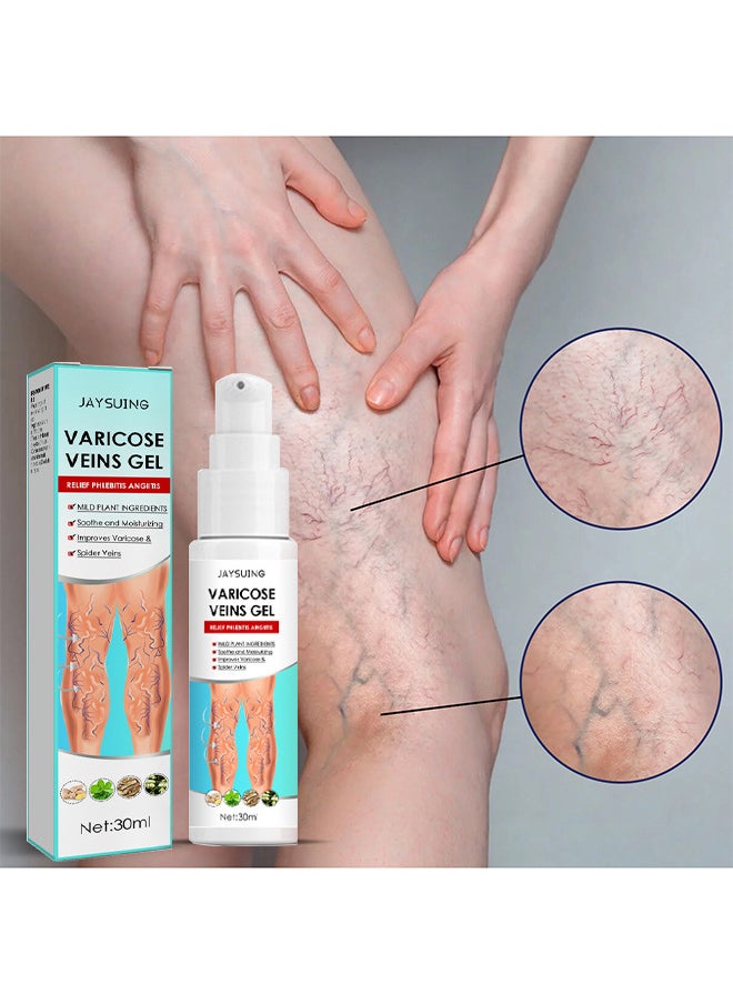 Jaysuing Varicose Veins Gel - Best Natural Varicose Veins Gel for Legs, Removes Veniselle Cream Para Varices, For Improve Blood Circulatio Quickly Soothing Swelling, 30ML  - Image 3