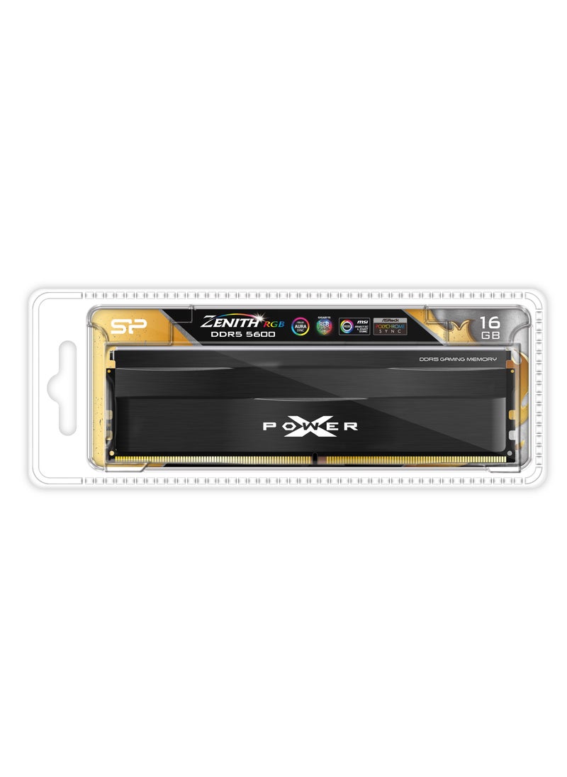 سيليكون باور - ذاكرة عشوائية DDR5 RGB للألعاب UDIMM سعة 16 جيجابايت وتردد 5600 ميجاهرتز - Image 1