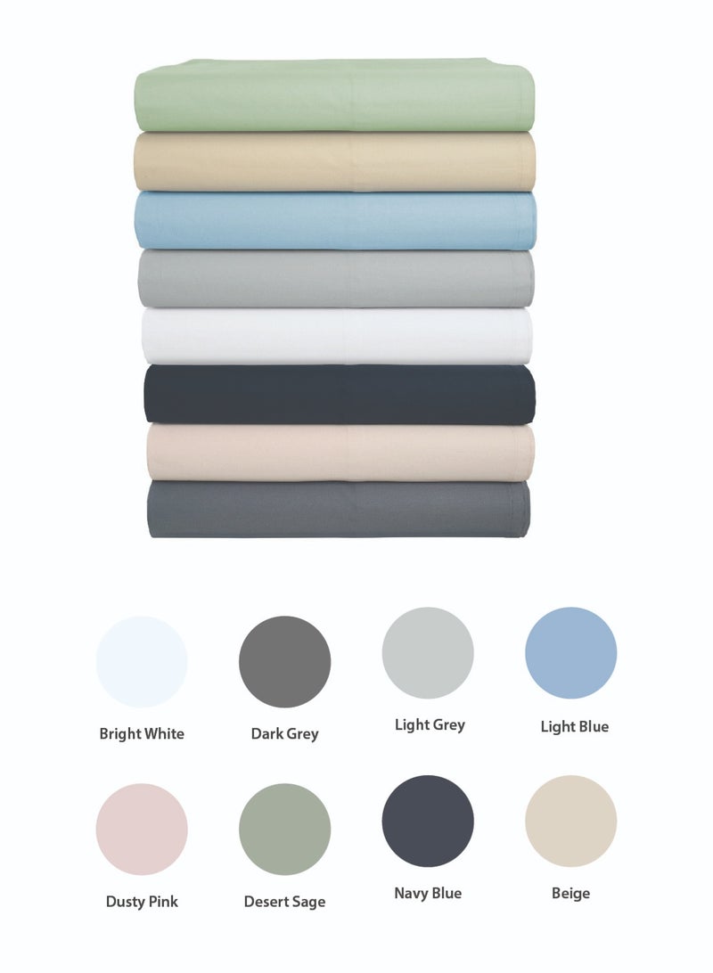 ايست من نون 2-Piece Oxford Pillowcase set | Soft 400 TC Sateen Cotton Material | 50 cm x 75 cm | White Color - Image 5