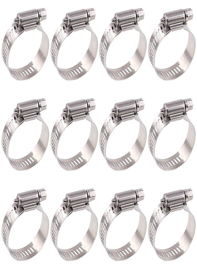 Glarks 20pcs Stainless Steel 304 Adjustable 21-38mm Assorted Worm Gear Hose Clamps Kit for Water Pipe, Plumbing, Automotive and Mechanical Application(21-38mm) - Image 1