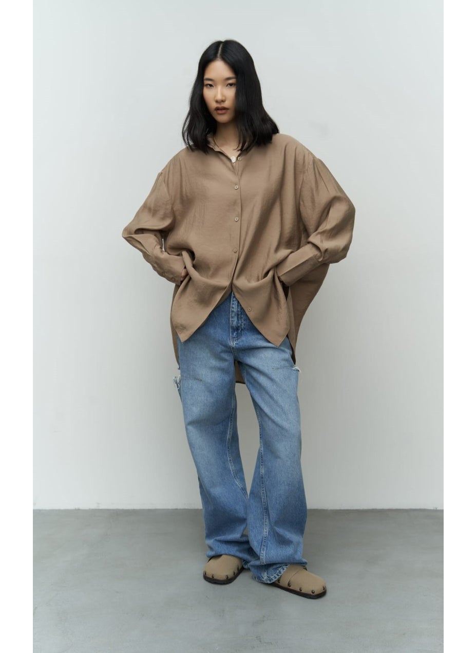 Zaria Light Mink Oversize Shirt - pzsku/Z97E42297B437E25E3F22Z/45/_/1741093171/9447ec13-c333-415e-9f83-3dbff24fb36c