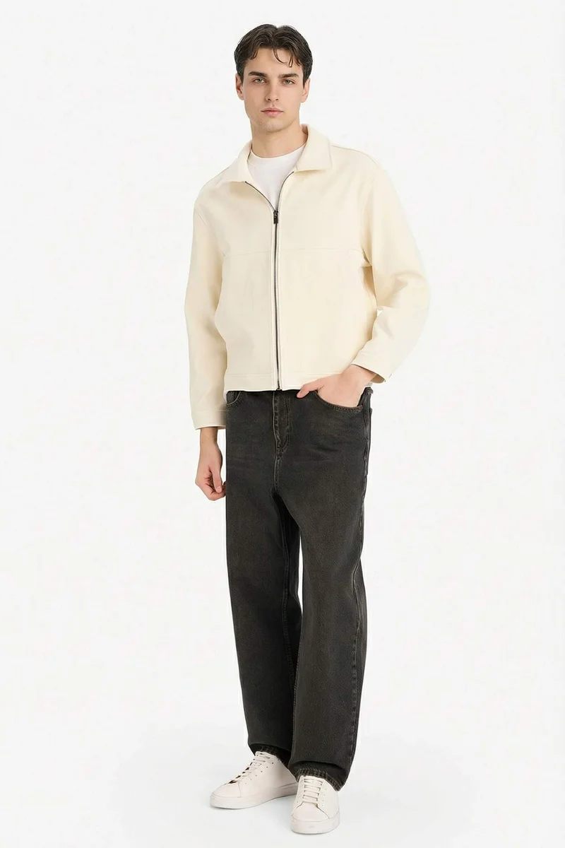 Defacto  Regular Fit Cotton Jacket for Men | Best Price UAE
