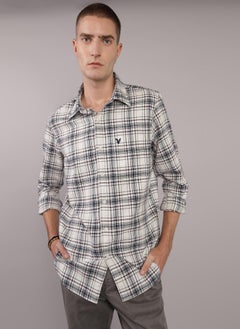 American Eagle AE Plaid Slim Fit Everyday Button-Up Shirt  - Image 1